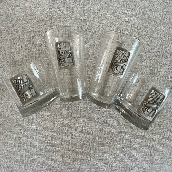Other - Pewter Crab 4 Piece Drinking Set